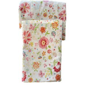 POTTERY BARN KIDS Twin Sheet Set 2-Piece "Garden Party" 100% Organic Cotton